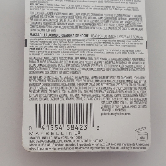 Lash Mask Overnight Lash Conditioning Maybelline Falsies #190 - Picture 2 of 4